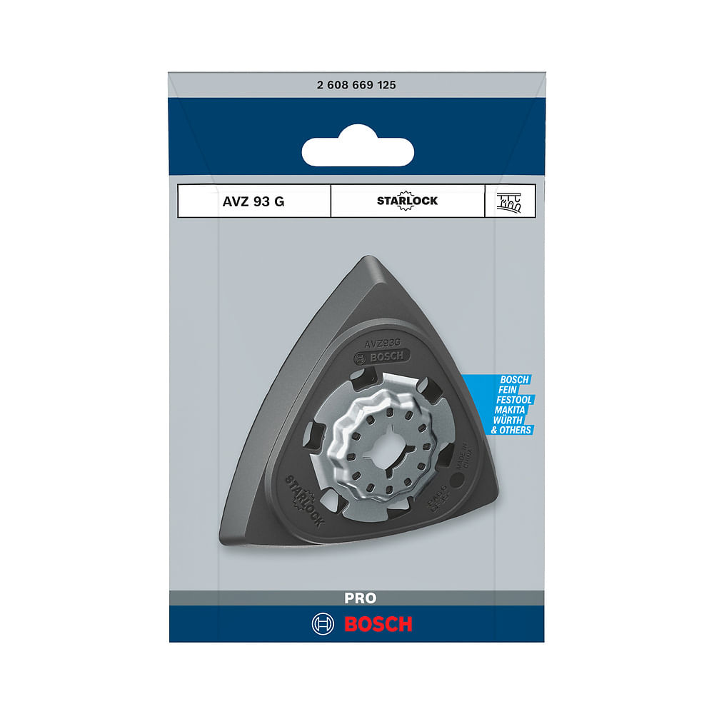 Espatula de Lixa PRO AVZ 93 G Starlock 93mm Bosch 82535_0